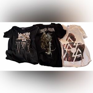 Lot of three Linkin Park tour T-shirts Size Small